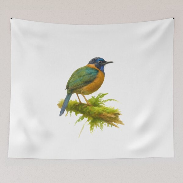 Item preview, Pitta-like Ground Roller (Atelornis pittoides) designed and sold by HOMETOWN86.