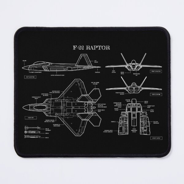 Item preview, F-22 Raptor (White Stencil-No Background) designed and sold by BGALAXY.