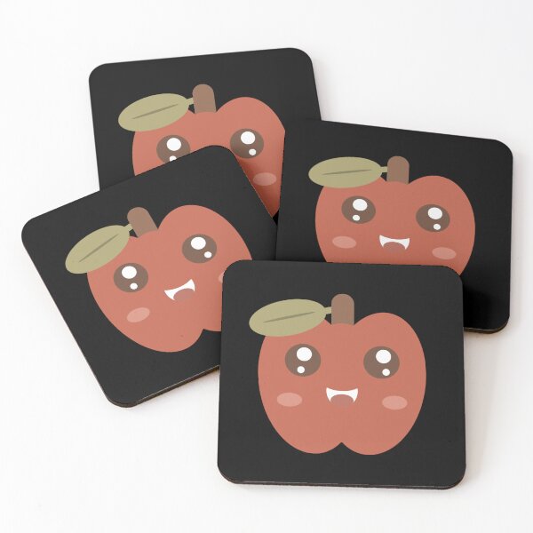 Item preview, Cute Kawaii Cartoon Apple - Adorable Fruit Illustration designed and sold by Shape Snip Studio.