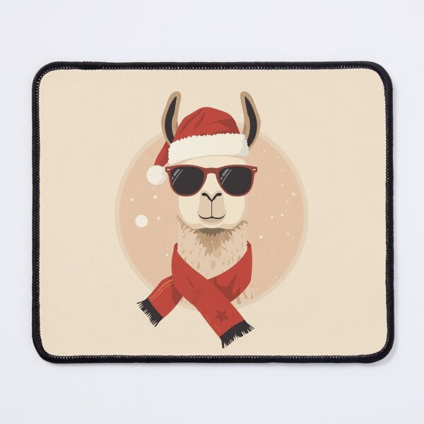 Item preview, Cool Christmas Llama with Sunglasses | Retro Holiday Animal Illustration designed and sold by AM-little-shop.