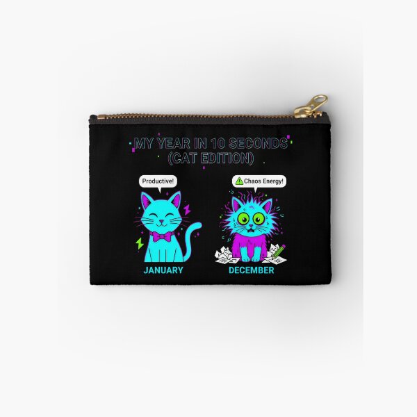 Item preview, My Year in 10 Seconds Cat Edition Chaos Energy Design designed and sold by SplashTastic.