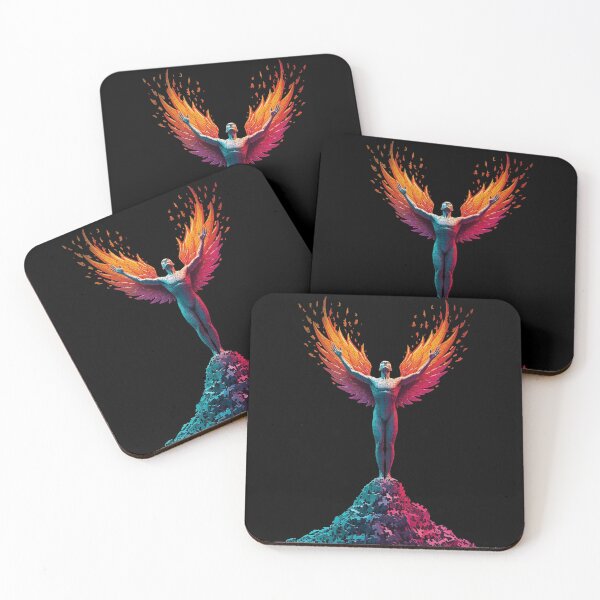 Item preview, Puzzle Angel Rise – Neon Wings Surreal Pop Art designed and sold by PLUSHIWORLDtm.