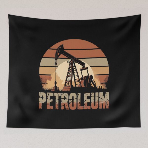 Item preview, Petroleum Pumpjack Retro Texas Oilfield designed and sold by AniArtPL.