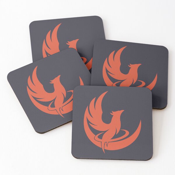 Item preview, Phoenix Rising Crescent – Cosmic Rebellion Emblem - Red designed and sold by VoglR.