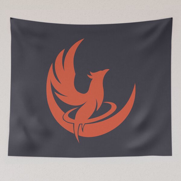 Item preview, Phoenix Rising Crescent – Cosmic Rebellion Emblem - Red designed and sold by VoglR.