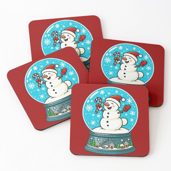 Artikelvorschau, Verspielter Schneemann in der Schneekugel – Festliche Magie in einer Kugel entworfen und verkauft von Blaze & Trail Creative.