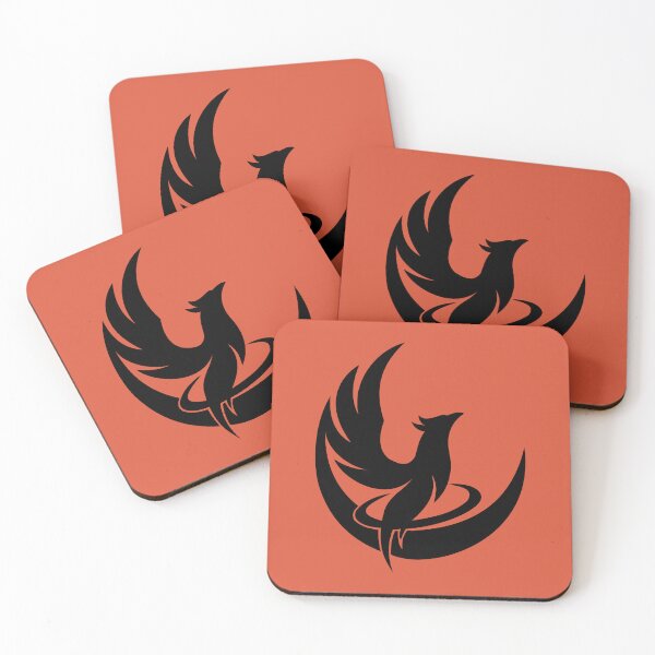 Item preview, Phoenix Rising Crescent – Cosmic Rebellion Emblem - Black designed and sold by VoglR.