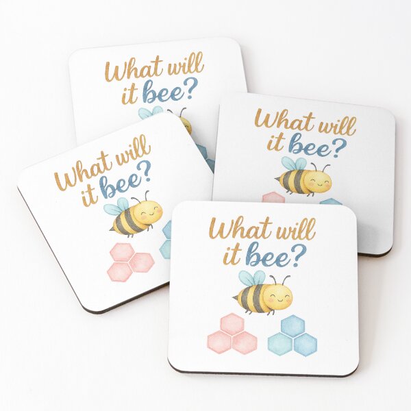 Item preview, What Will It Bee - Gender Reveal designed and sold by KawaiiChibii.