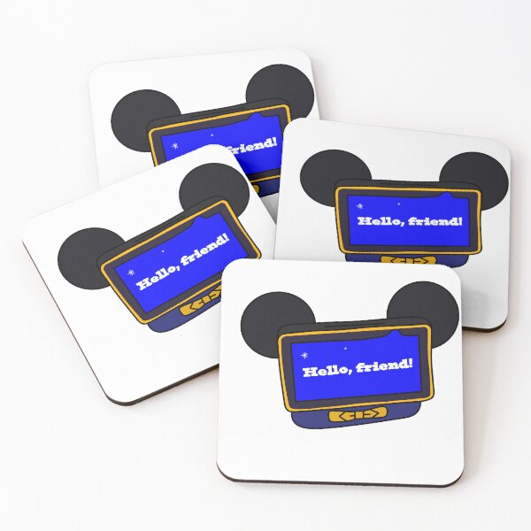 Item preview, “Hello, Friend!” Resort Device Sticker |Hotel Room Magic designed and sold by annebmeadows.