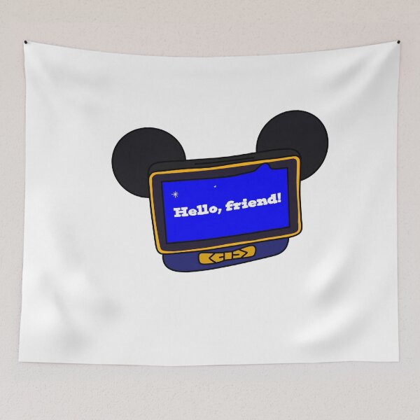 Item preview, “Hello, Friend!” Resort Device Sticker |Hotel Room Magic designed and sold by annebmeadows.