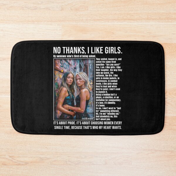 Item preview, No Thanks I Like Girls - Article Style Lesbian Design designed and sold by outandworn.