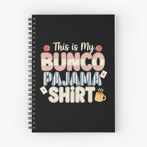 Item preview, Bunco Pajama Shirt Design, Cute Bunco Game Night Tee, Striped Appliqué Lettering Bunco Gift, Cozy Dice & Cards Graphic designed and sold by Kukiishop.