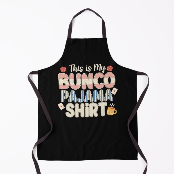 Item preview, Bunco Pajama Shirt Design, Cute Bunco Game Night Tee, Striped Appliqué Lettering Bunco Gift, Cozy Dice & Cards Graphic designed and sold by KUKUYET.
