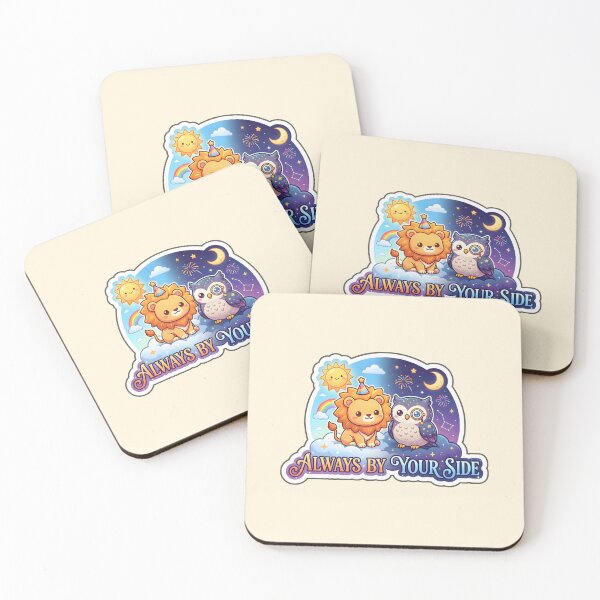 Item preview, Happy New Year Cute Lion & Owl – Always By Your Side Day and Night 2026 designed and sold by Nuist25.