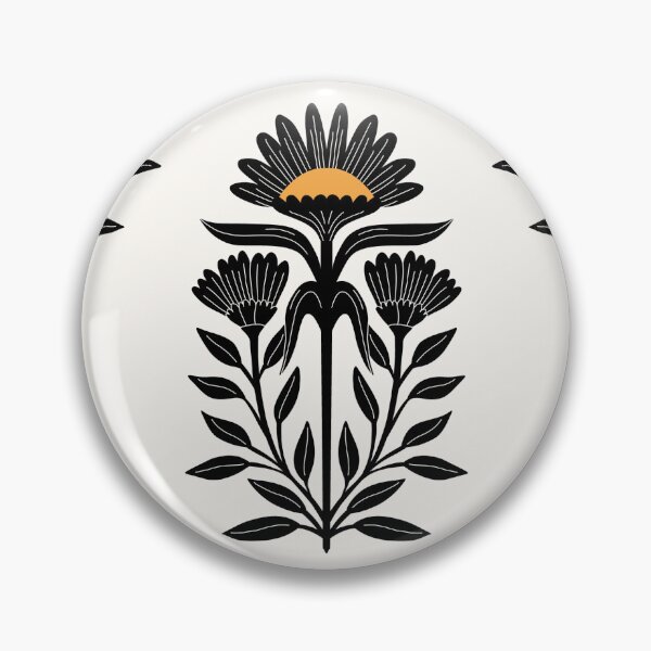 Aperçu de l'œuvre Tournesols, impression au bloc moderne créée et vendue par pholiumsigma_design.