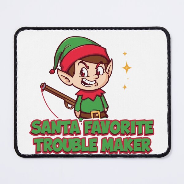 Item preview, Santa’s Favorite Trouble Maker – Mischievous Elf Christmas Design designed and sold by VandJStore.