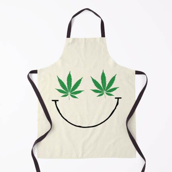 Item preview, Stoner Smiley With Weed Leaf Eyes – Funny Cannabis Face Art designed and sold by Cannaxes Studio.