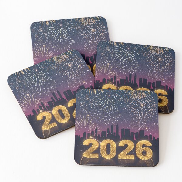 Item preview, Midnight Fireworks New Year Skyline designed and sold by ChicTrendz.