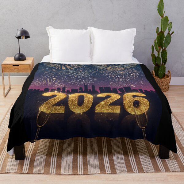 Item preview, Midnight Fireworks New Year Skyline designed and sold by ChicTrendz.