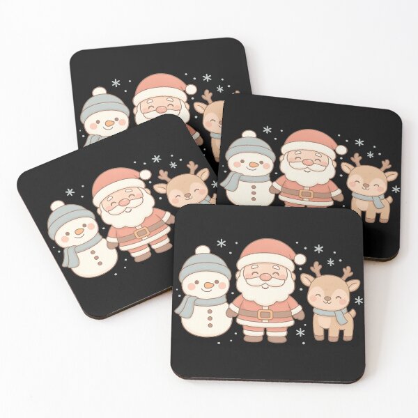 Item preview, Cute Christmas Characters | Kawaii Santa, Snowman & Reindeer | Pastel Winter Holiday Design designed and sold by FUIRY .