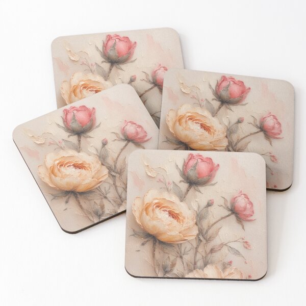 Item preview, Delicate flowers in oil on canvas designed and sold by Mianku | Für das Leben.
