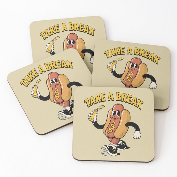 Item preview, Retro Lunch Break: The Mustard Stroll designed and sold by AwesomeBeyondLimits.