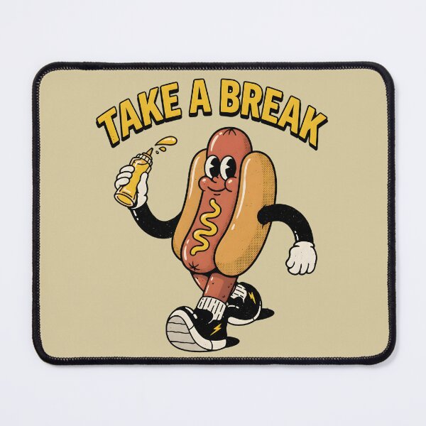 Item preview, Retro Lunch Break: The Mustard Stroll designed and sold by AwesomeBeyondLimits.