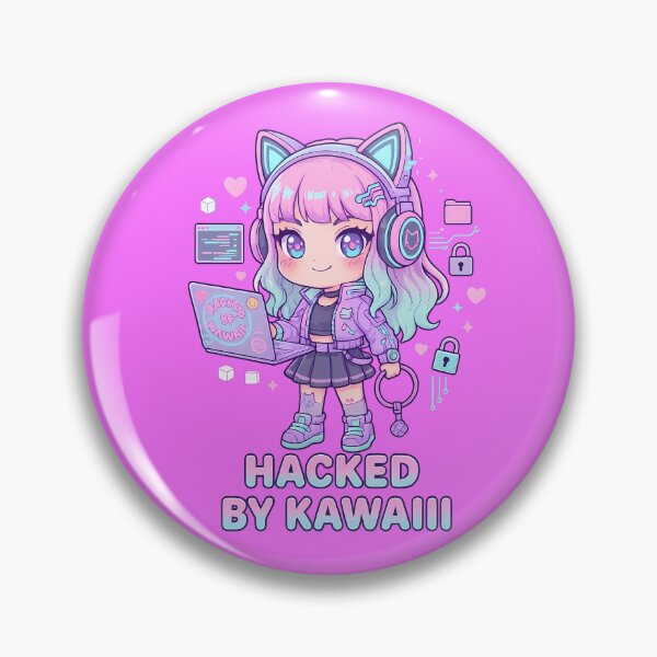 Artikelvorschau, Kawaii Neko Tech Hacker Mädchen entworfen und verkauft von FlowPrintStudio.