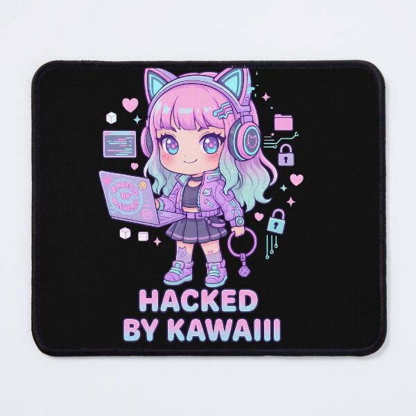 Item preview, Kawaii Neko Tech Hacker Girl designed and sold by FlowPrintStudio.