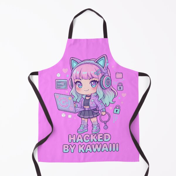 Item preview, Kawaii Neko Tech Hacker Girl designed and sold by FlowPrintStudio.