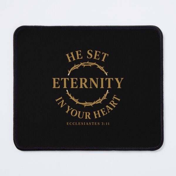Item preview, He Set Eternity in Your Heart – Ecclesiastes 3:11 Christian Scripture Art designed and sold by astersgraphics.