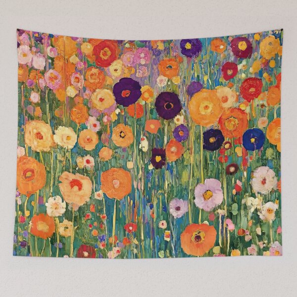 Item preview, Gustav Klimt Flower Garden designed and sold by meldefiart.