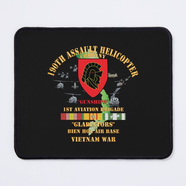 Item preview, Army - 190th Assault Helicopter Company - SSI - Red- Gladiators - Bien Hoa Air Base, w VN SVC X 300 designed and sold by Military Insignia Products.