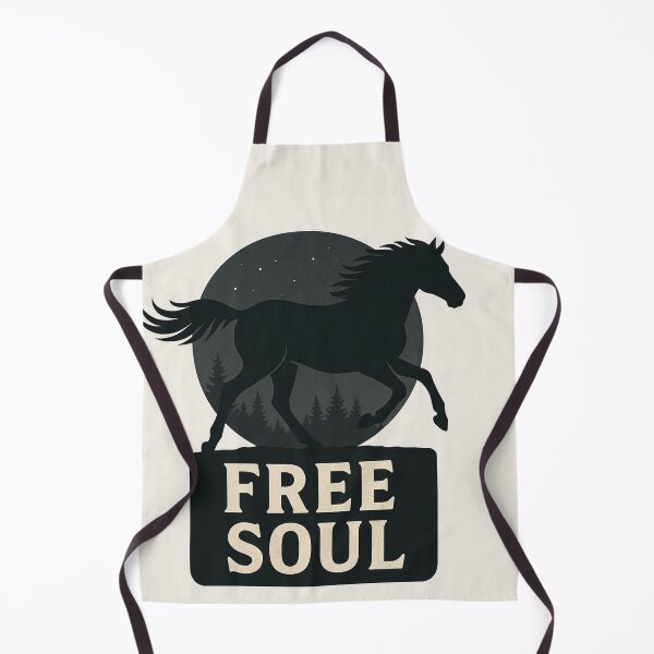 Item preview, Free Soul – Running Horse Moonlit Forest Design designed and sold by MIArt Studio.