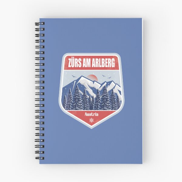 Item preview, Zürs am Arlberg Austria – Snowy Mountain Winter Badge designed and sold by CynthiaGraphics.
