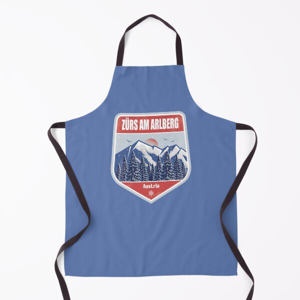 Item preview, Zürs am Arlberg Austria – Snowy Mountain Winter Badge designed and sold by CynthiaGraphics.