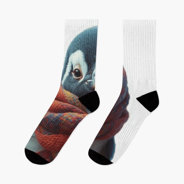 Item preview, Cozy Winter Penguin in Scarf designed and sold by MiniPrintMagic.
