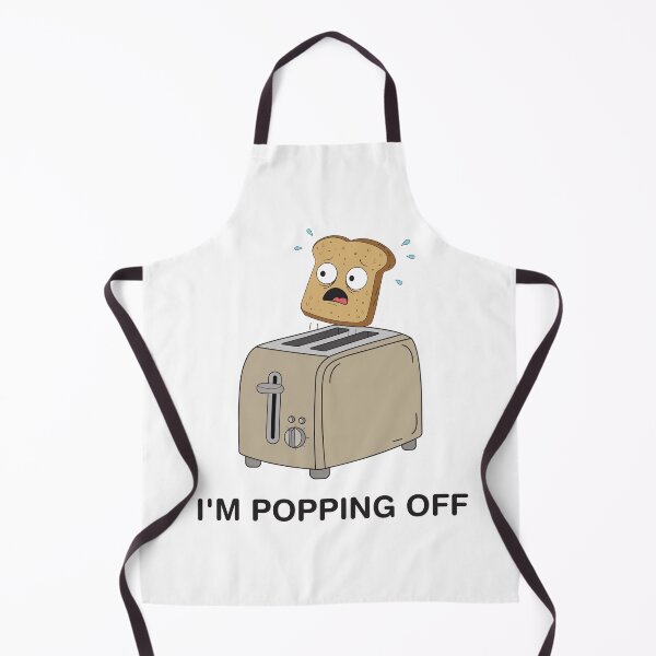 Item preview, Funny Toaster Sticker | I'm Popping Off Morning Chaos Decal designed and sold by STEAM & DREAM.