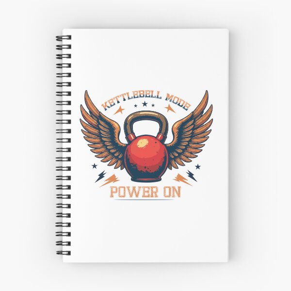 Item preview, Kettlebell Mode Power On  Winged Kettlebell Fitness Motivation Design designed and sold by Design-Pro-21.
