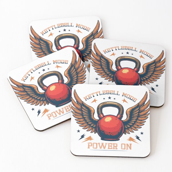 Item preview, Kettlebell Mode Power On  Winged Kettlebell Fitness Motivation Design designed and sold by Design-Pro-21.