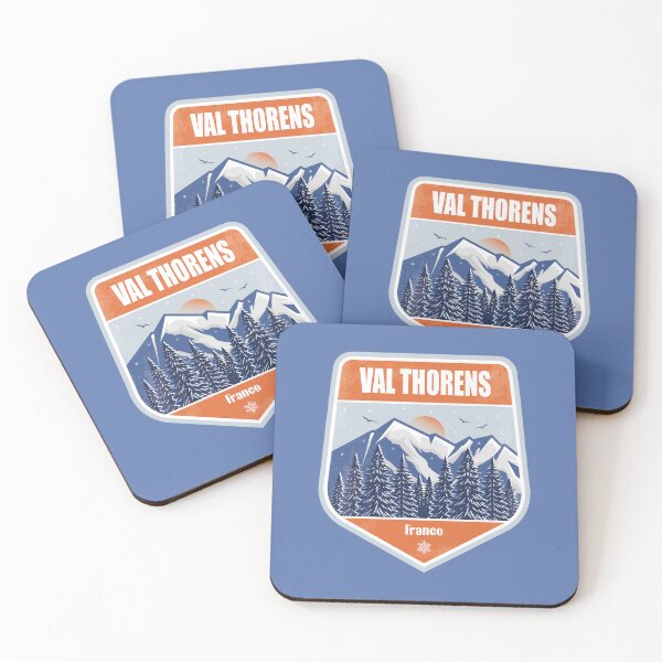 Item preview, Val Thorens France – Snowy Mountain Winter Badge designed and sold by CynthiaGraphics.