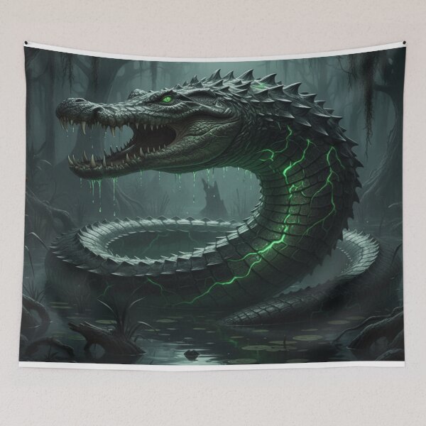Item preview, A terrifying fusion of a crocodile and a venomous snake designed and sold by Artivex-graphic.