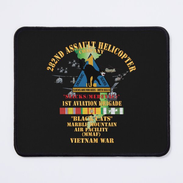 Item preview, Army - 282nd Assault Helicopter Company - Black Cats - Marble Mountain, w VN SVC X 300 designed and sold by Military Insignia Products.