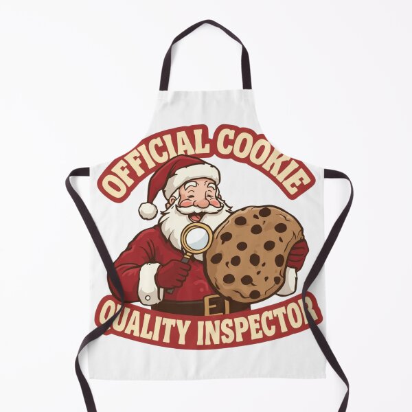 Item preview, Official Cookie Quality Inspector – Funny Santa Baking Design designed and sold by VandJStore.