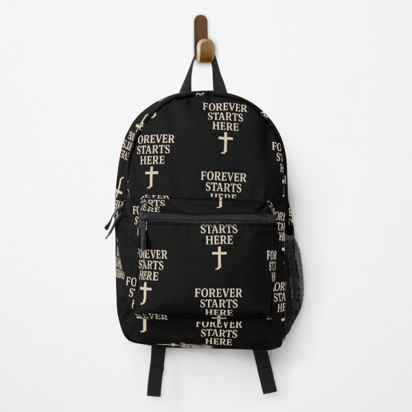Item preview, Forever Starts Here Christian Cross – Minimal Faith Typography Design designed and sold by astersgraphics.