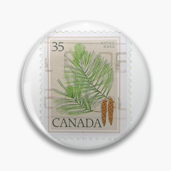 Item preview, Vintage Canadian Fern Flower Postage Stamp designed and sold by red-amber65.