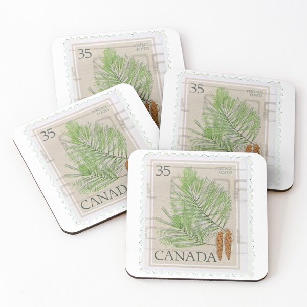 Item preview, Vintage Canadian Fern Flower Postage Stamp designed and sold by red-amber65.