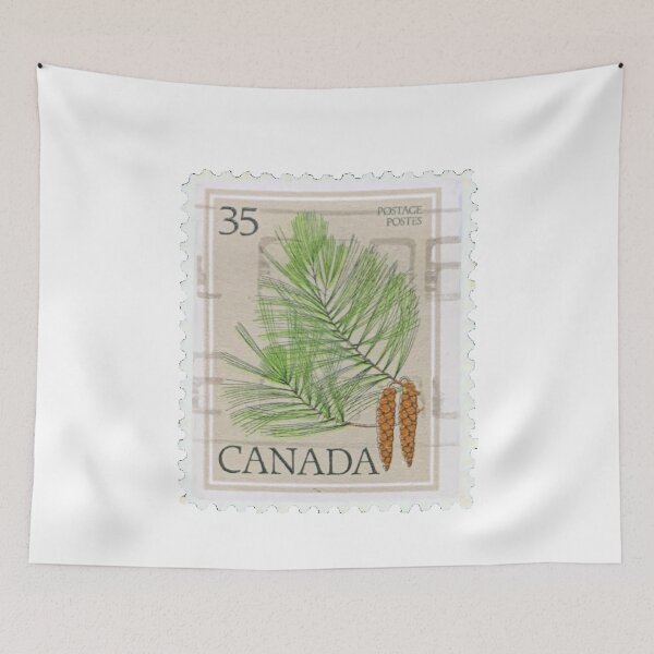 Item preview, Vintage Canadian Fern Flower Postage Stamp designed and sold by red-amber65.