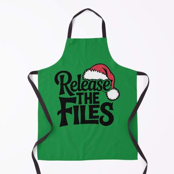 Item preview, RELEASE THE FILES – Christmas Santa Hat Political Satire Design designed and sold by The People’s Punchline.