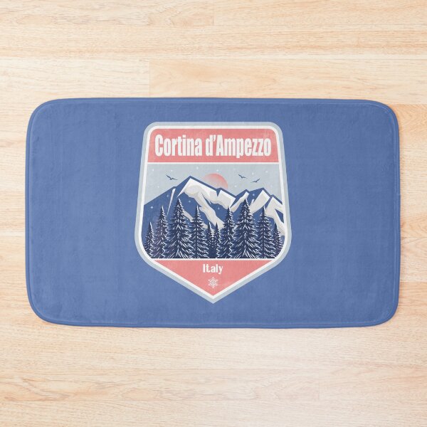 Item preview, Cortina d’Ampezzo Italy – Snowy Mountain Winter Badge designed and sold by CynthiaGraphics.